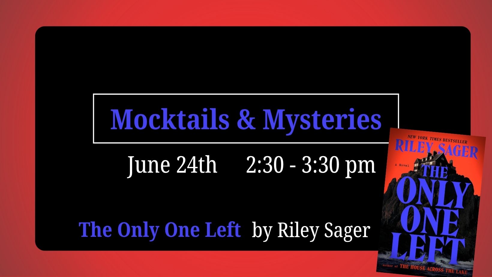 Mocktails & Mysteries Book Club 