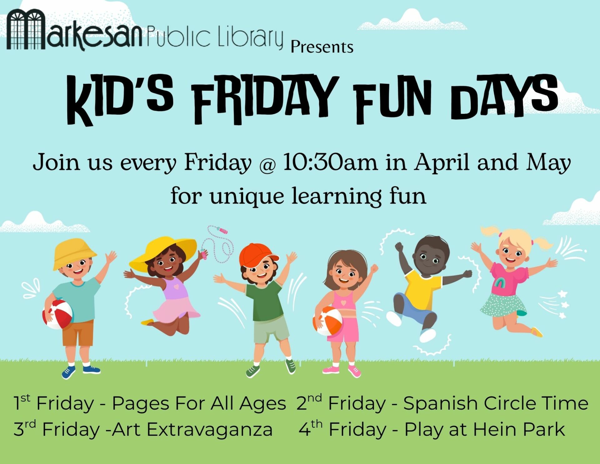 Kid's Friday Fun Days - Pages for All Ages
