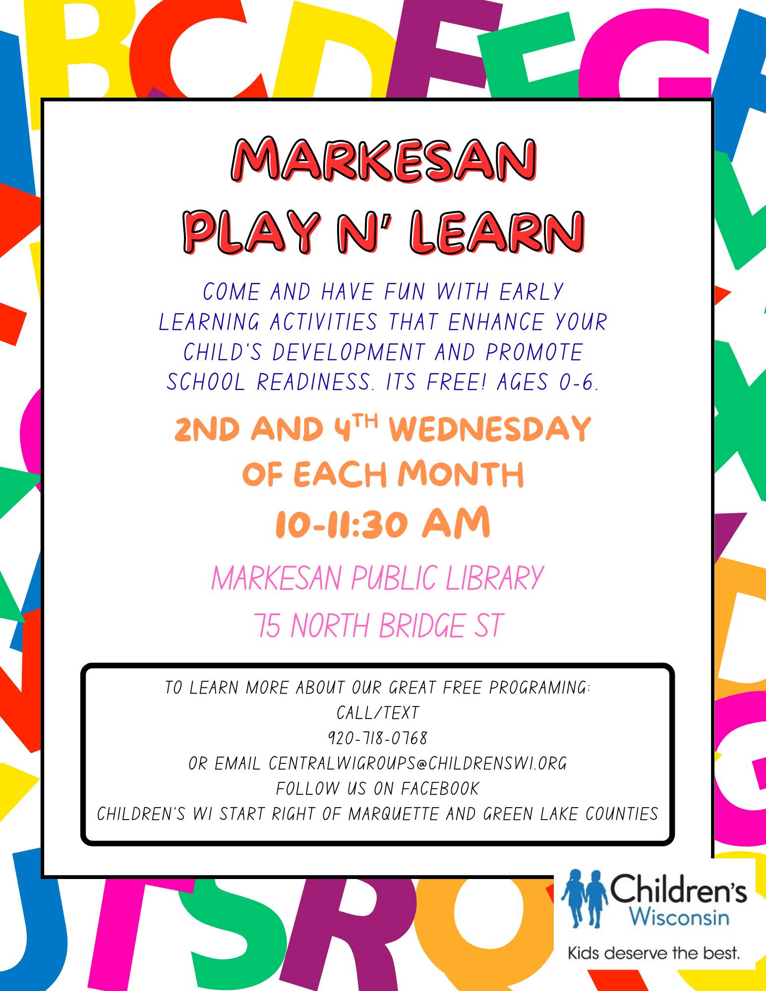 Play and Learn *in Hein Park*