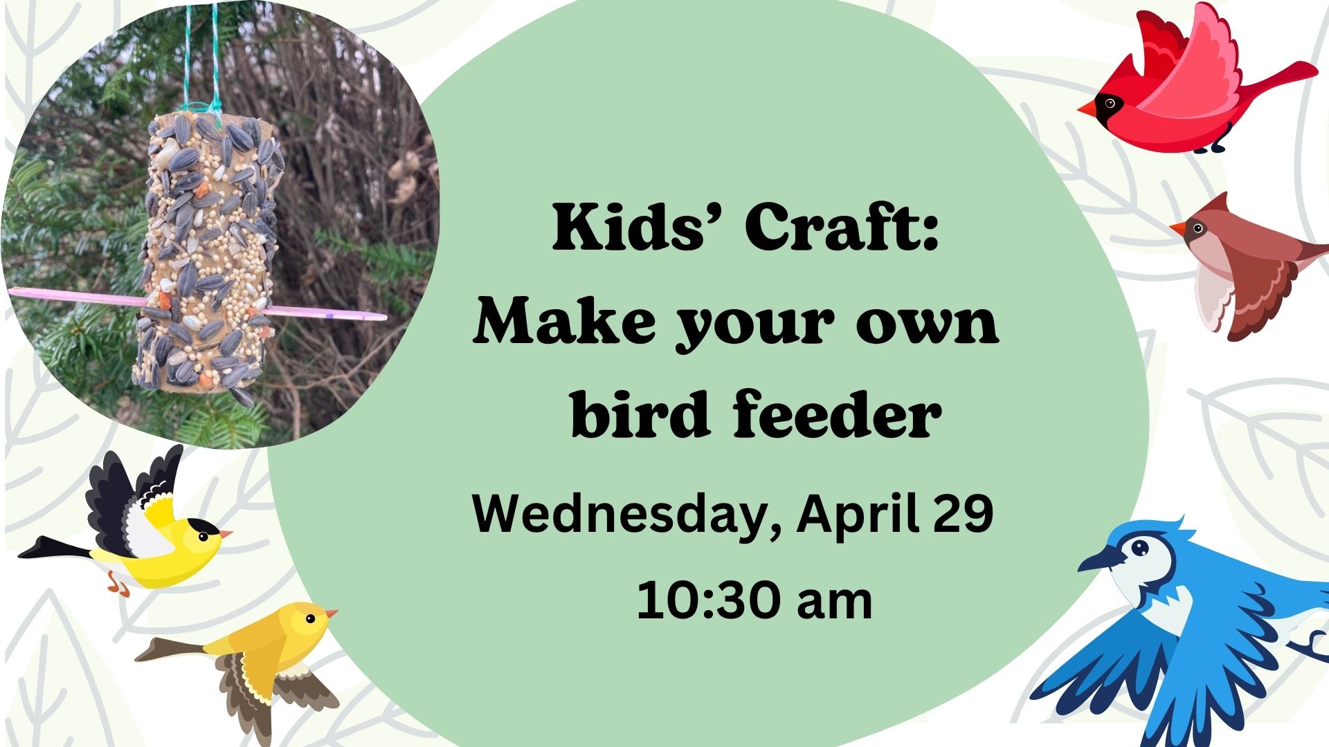 Kids' Craft: Make your own bird feeder